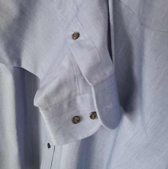 (1145) Stafford Men's Classic Long Sleeve Oxford Dress Shirt, Size: 16.5 (32/33) - Picture 8 of 13